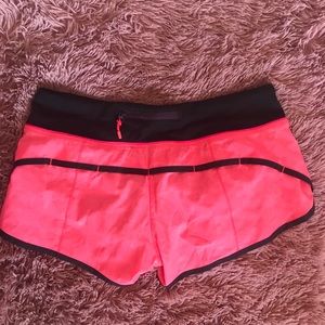 Pink Lululemon Running Shorts
